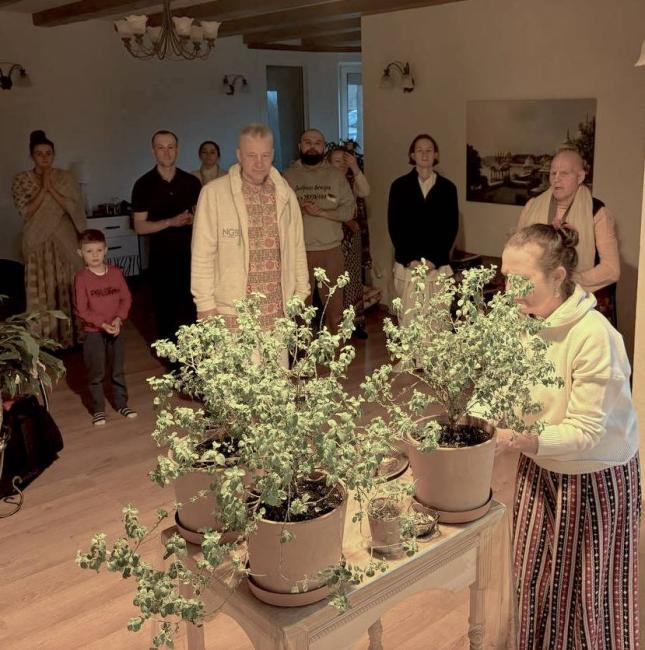 Tulasi Puja in KYIV, UKRAINE